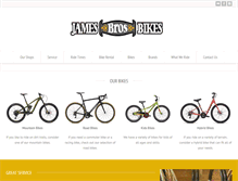 Tablet Screenshot of jamesbrosbikes.com